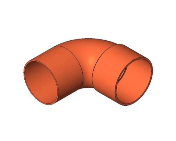 bimwarehouse 3D image of the End Feed Fitting - Street Elbow from Boss
