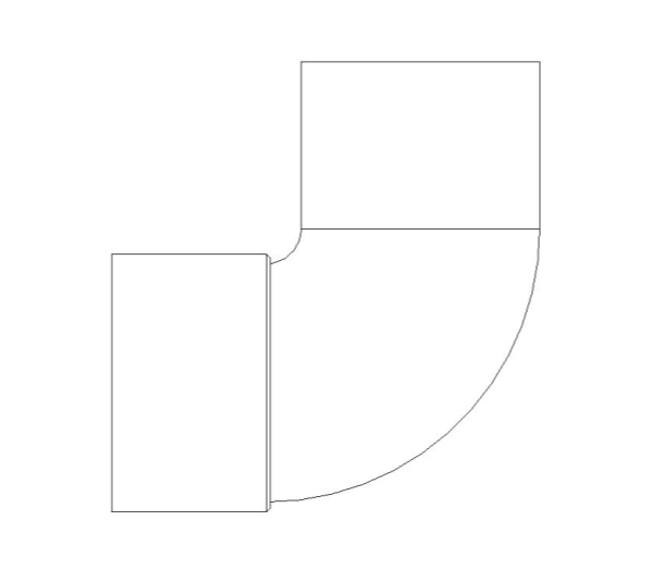 bimwarehouse plan image of the End Feed Fitting - Street Elbow from Boss