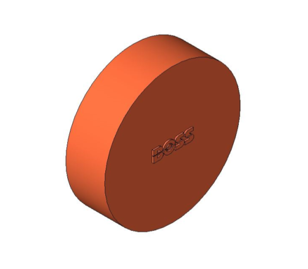 bimwarehouse 3D image of the End Feed Fitting - Tube End Cap from Boss