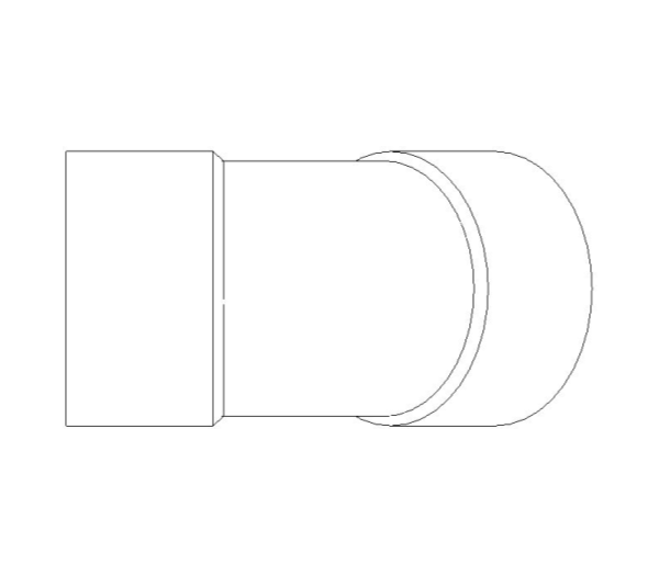 bimwarehouse front image of the End Feed Fittings 45 Degree Elbow from Boss