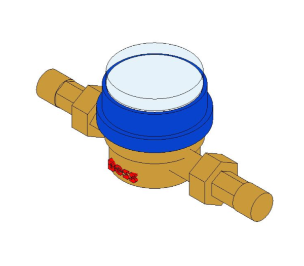 bimwarehouse 3D image of BOSS Single Jet Water Meter - 38