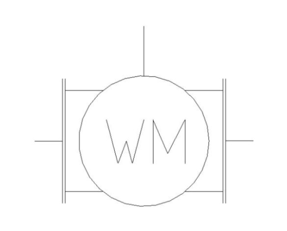 bimwarehouse plan symbol image of the Woltmann Water Meter - 38CMWF from Boss