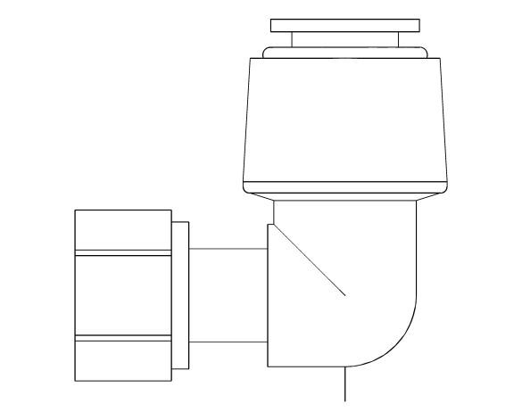 Product: FloFit+ Bent Tap Connector