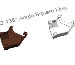Product: RAS2 135° Gutter Angle Square Line