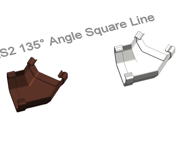 Product: RAS2 135° Gutter Angle Square Line
