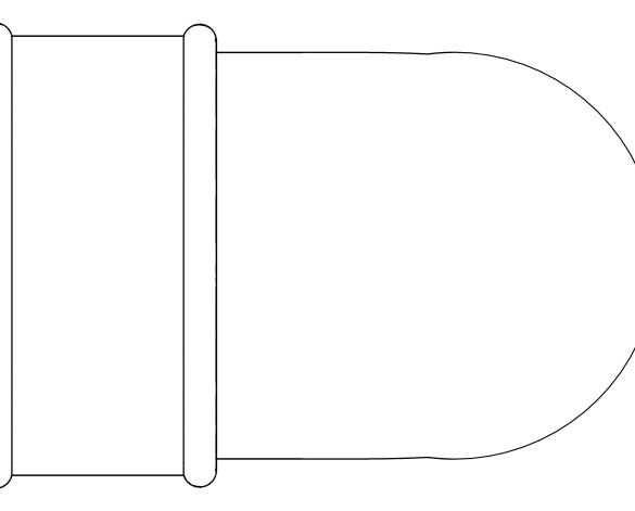 Product: RB1 92½° 68mm Round Downpipe