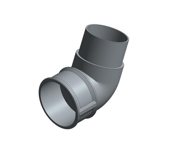 Product: RB2 112½° 68mm Round Offset Downpipe Bend