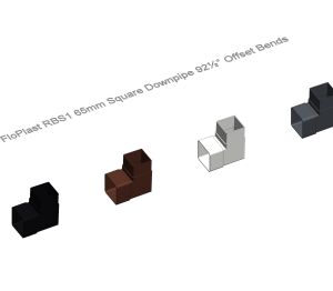 Product: RBS1 65mm Square Downpipe 92½° Offset Bends