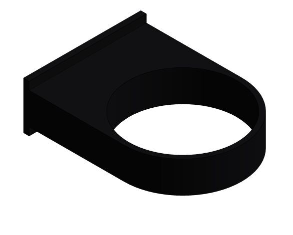 Product: RC3 68mm Round Downpipe Pipe Clips Single Fix