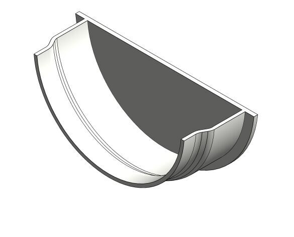 Product: RE2 112mm Half Round Internal Stopend