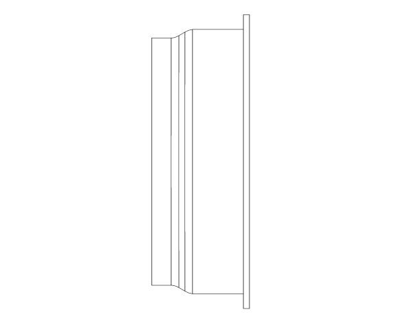 Product: RE2 112mm Half Round Internal Stopend