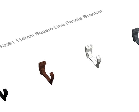 Product: RKS1 114mm Square Line Fascia Bracket