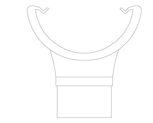 Product: RO1 112mm Half Round Running Outlet