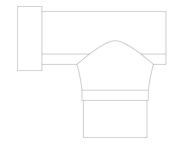 Product: RO2 112mm Half Round Stopend Outlet