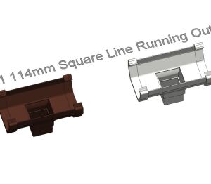 Product: ROS1 114mm Square Line Running Outlet
