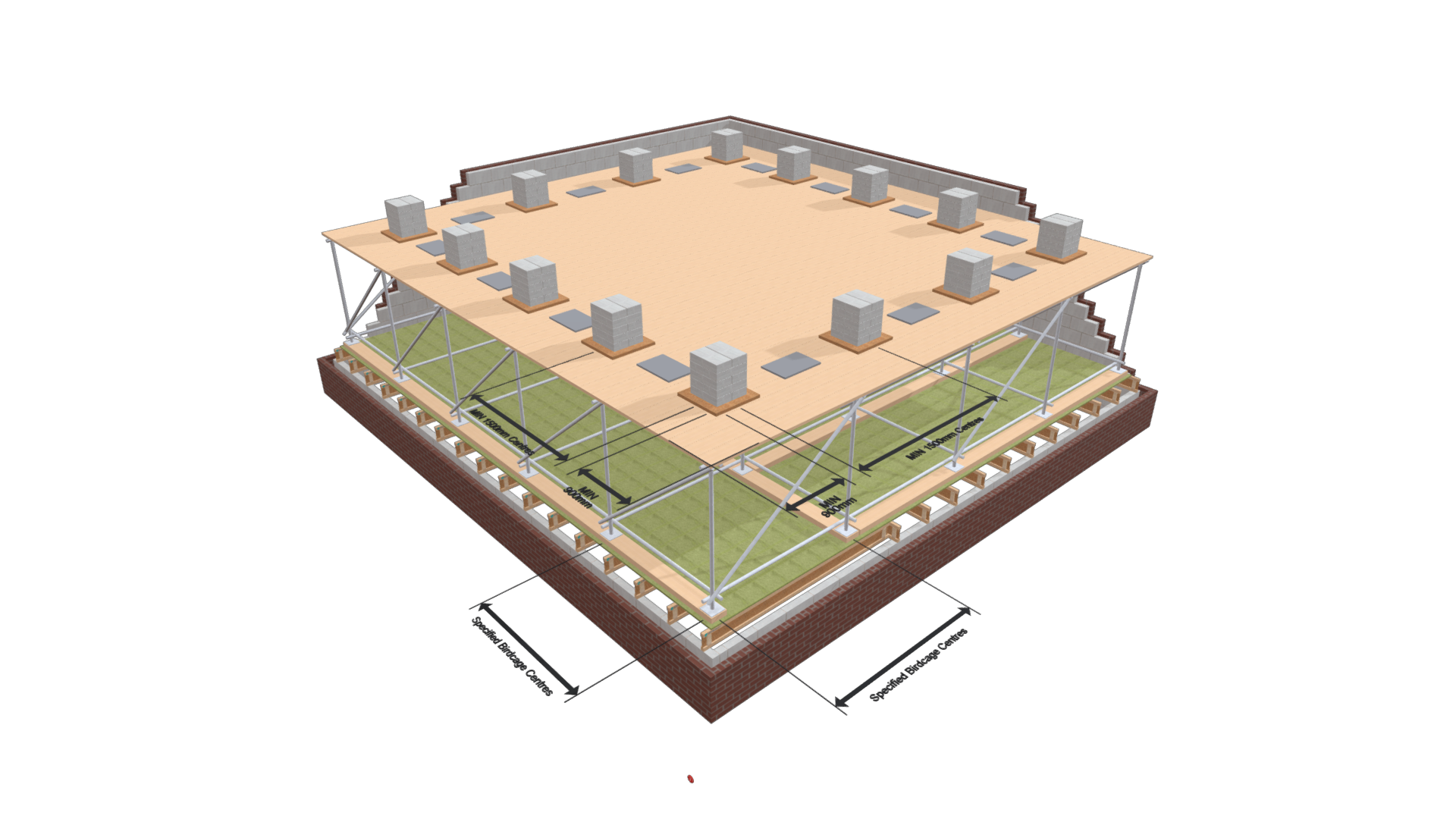 Product: i44a - Working Platform (TW) - Loaded Scaffold